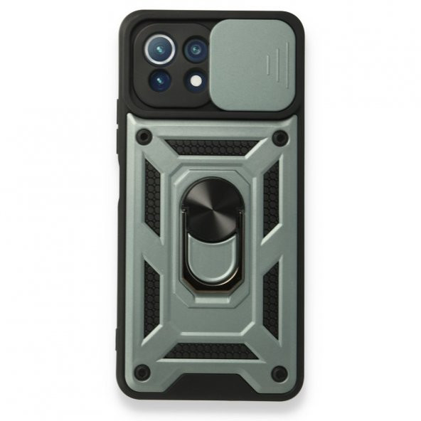 Xiaomi Mİ 11 Lite Kılıf Pars Lens Yüzüklü Standlı Silikon Kılıf - 2