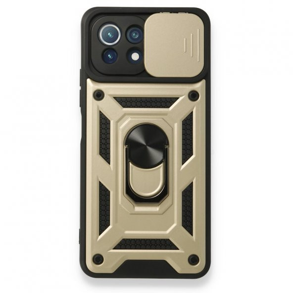 Xiaomi Mİ 11 Lite Kılıf Pars Lens Yüzüklü Standlı Silikon Kılıf - 6