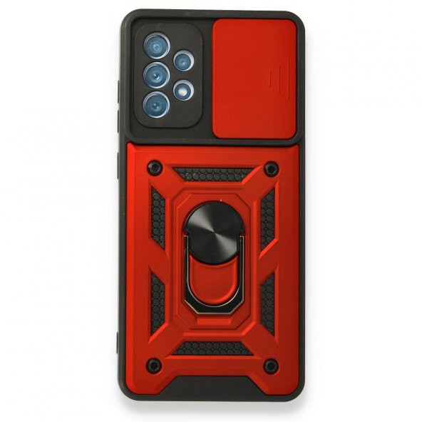 Samsung Galaxy A52 Kılıf Pars Lens Yüzüklü Silikon Kılıf - Resim 4