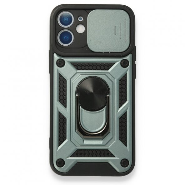 iPhone 11 Kılıf Pars Lens Yüzüklü Standlı Silikon Kılıf - Resim 5