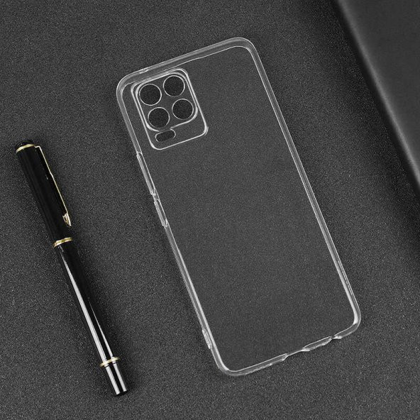 Realme 8 Pro Kılıf Lüx Kamera Korumalı Şeffaf Silikon Kılıf - 9
