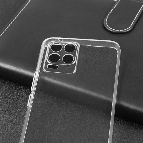 Realme 8 Pro Kılıf Lüx Kamera Korumalı Şeffaf Silikon Kılıf - 11