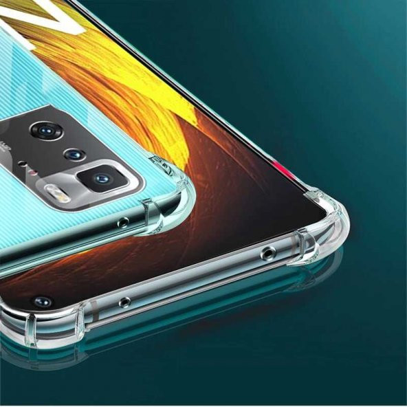 Poco X3 GT Kılıf Olex TPU Antishock Şeffaf Silikon Kılıf - Resim 5