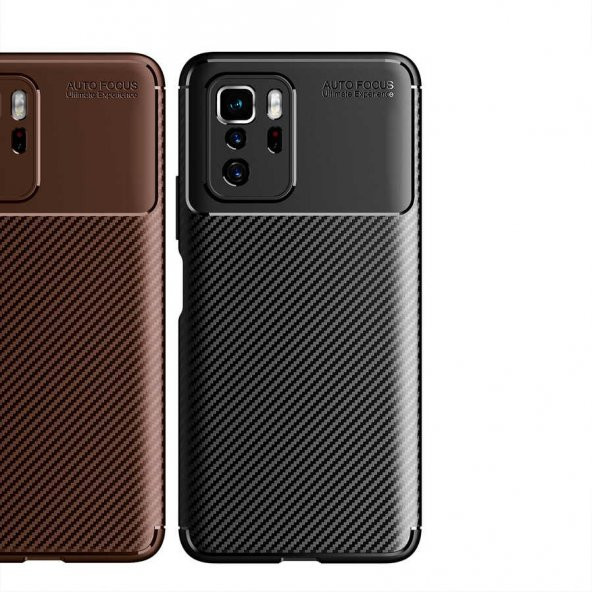Poco X3 GT Kılıf Focus Karbon Kamera Korumalı Kılıf - 5