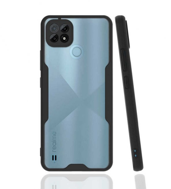 Realme C21 Kılıf Platin Kamera Korumalı Silikon Kılıf - 1