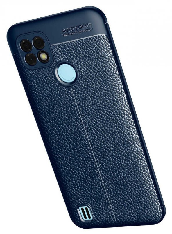 Realme C21 Kılıf Focus Derili Kamera Korumalı Kılıf - Resim 10