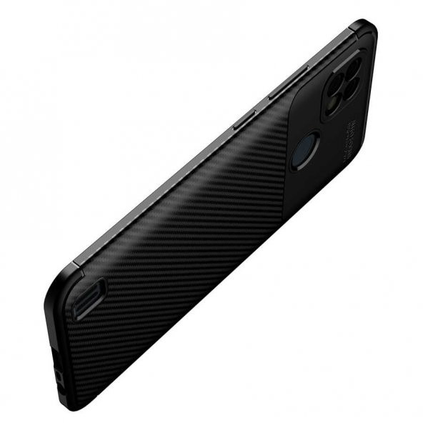 Realme C21 Kılıf Focus Karbon Kamera Korumalı Kılıf - 8