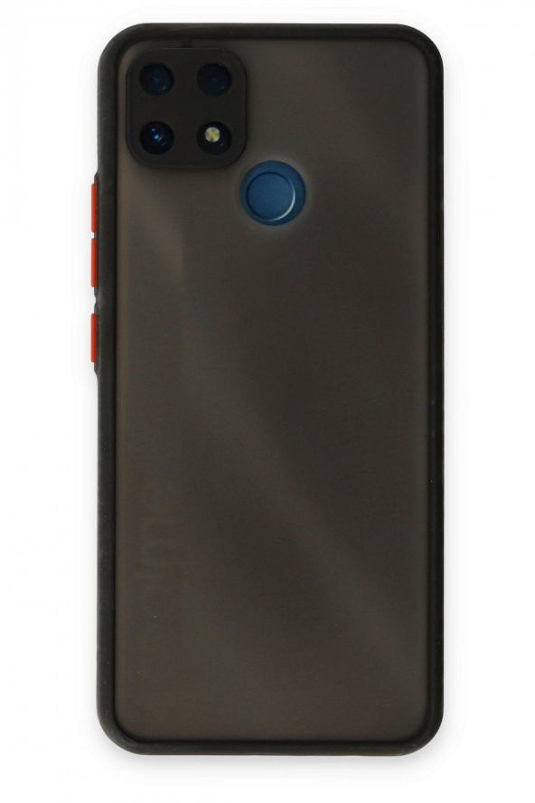 Realme C25S Kılıf Montreal Buzlu Kamera Korumalı Silikon Kılıf