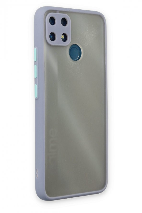 Realme C25 Kılıf Montreal Buzlu Kamera Korumalı Silikon Kılıf - 5