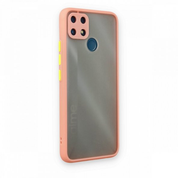 Realme C25 Kılıf Montreal Buzlu Kamera Korumalı Silikon Kılıf - 6