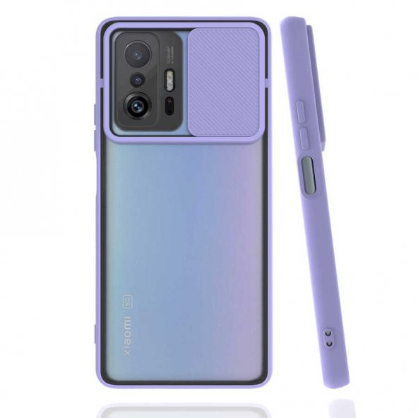 Xiaomi Mi 11T Pro Kılıf Palm Buzlu Kamera Korumalı Silikon Kılıf - 5