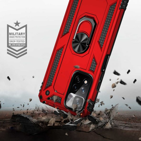 Xiaomi Redmi Note 11 Pro Kılıf Sofya Yüzüklü Stand Silikon Kılıf - 9