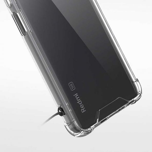 Xiaomi Redmi Note 11 5G Kılıf Olex Antishock Şeffaf Silikon Kılıf - 4