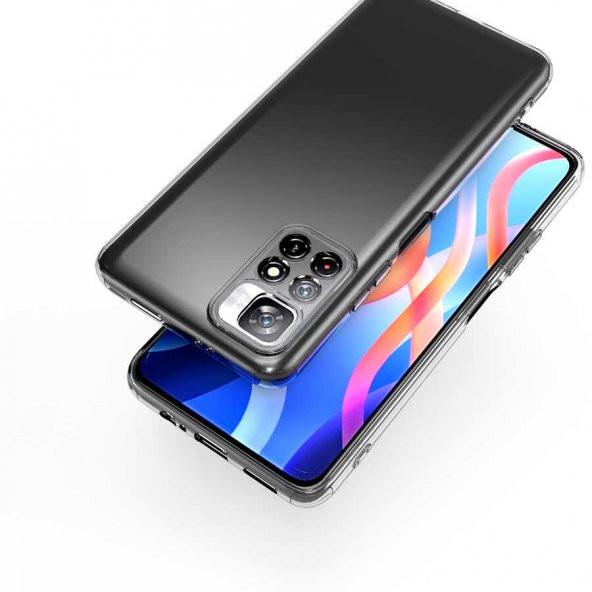 Xiaomi Redmi Note 11 5G Kılıf Lüx Şeffaf Silikon Kılıf - 3
