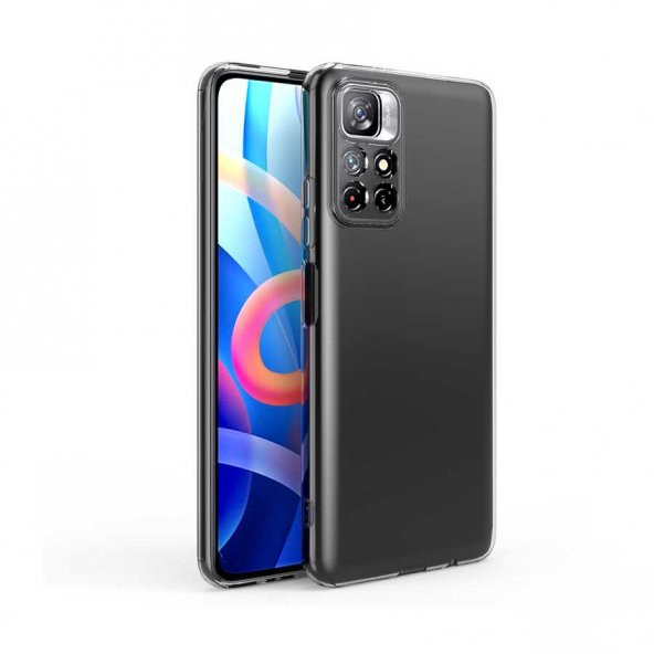 Xiaomi Redmi Note 11 5G Kılıf Lüx Şeffaf Silikon Kılıf - 5
