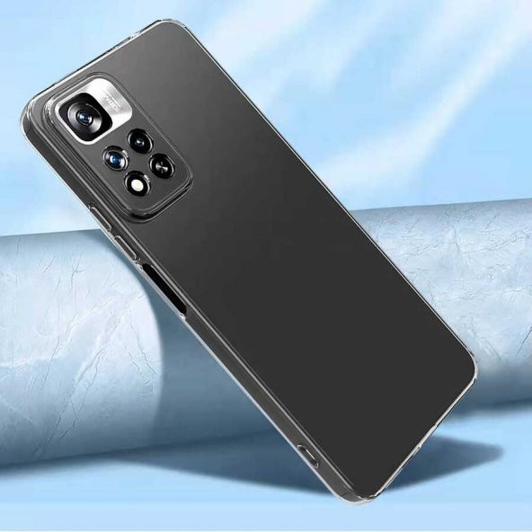 Xiaomi Redmi Note 11 Pro Kılıf Lüx Şeffaf Silikon Kılıf - 3