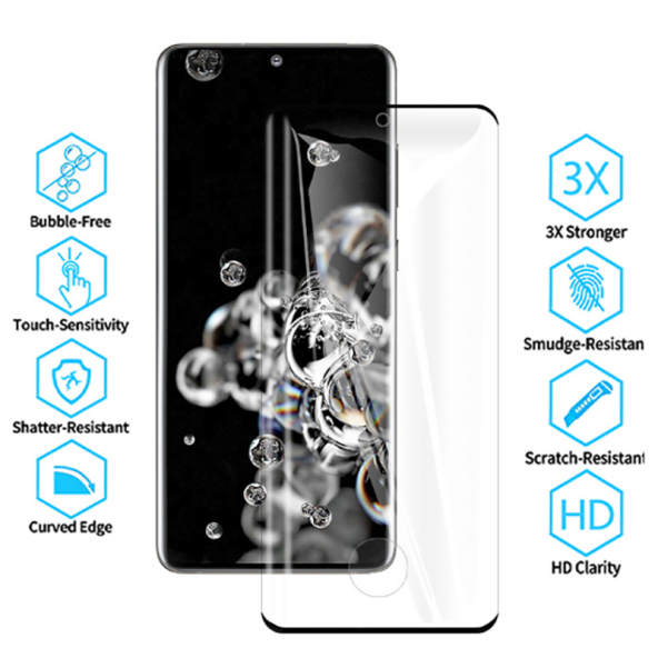 Samsung Galaxy S20 Ultra Ful Kaplayan Polymer Nano Ekran Koruyucu - 5