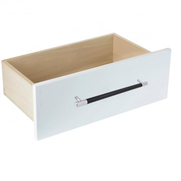(KROM MAT SİYAH) Çekmece Dolap Kapak Kulpu Kulp 224 mm - 3
