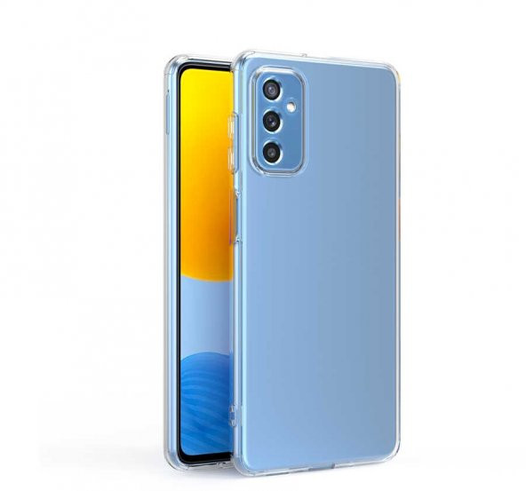 Samsung Galaxy M52 5G Kılıf Şeffaf Kamera Korumalı Silikon - Resim 3