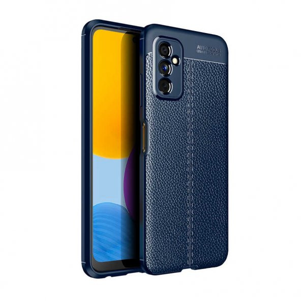 Samsung Galaxy M52 Kılıf Focus Deri Görünümlü Silikon Kılıf - 2