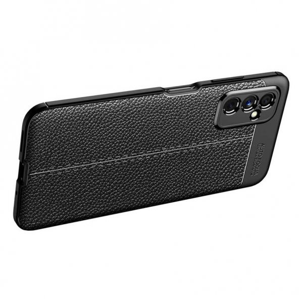 Samsung Galaxy M52 Kılıf Focus Deri Görünümlü Silikon Kılıf - 7