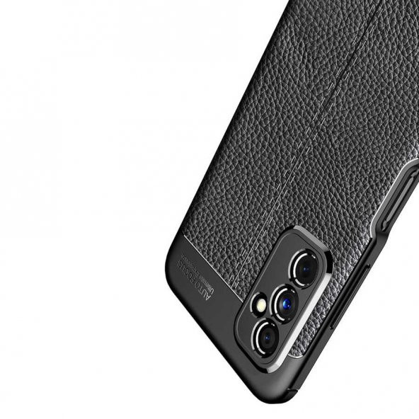 Samsung Galaxy M52 Kılıf Focus Deri Görünümlü Silikon Kılıf - 8