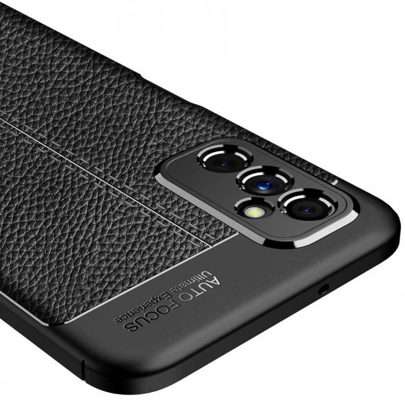 Samsung Galaxy M52 Kılıf Focus Deri Görünümlü Silikon Kılıf - 9