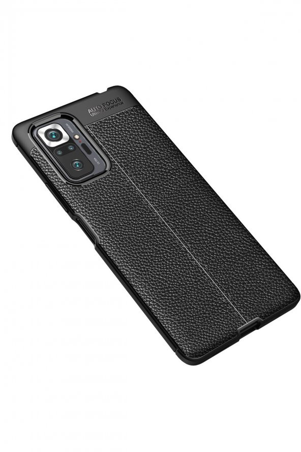 Xiaomi Redmi Note 10 Pro Kılıf Focus Derili Silikon Kılıf - 2