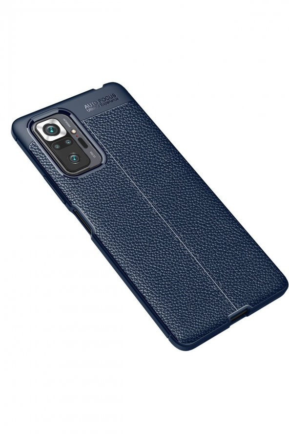 Xiaomi Redmi Note 10 Pro Kılıf Focus Derili Silikon Kılıf - 7
