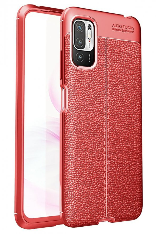 Xiaomi Redmi Note 10 5G Kılıf Focus Derili Silikon Kılıf ürün görseli