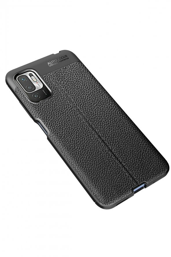 Xiaomi Redmi Note 10 5G Kılıf Focus Derili Silikon Kılıf - Resim 7