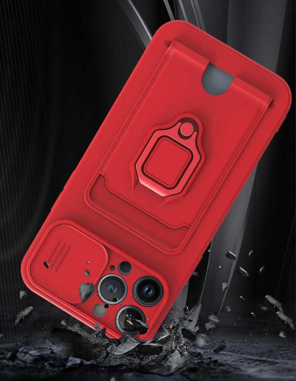 iPhone 13 Pro Max Kılıf Zuma Kamera Korumalı İpli Silikon Kılıf - 11
