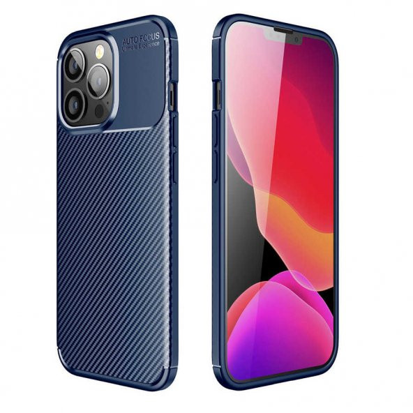 iPhone 13 Pro Kılıf Focus Karbon Kamera Korumalı Kılıf - 3