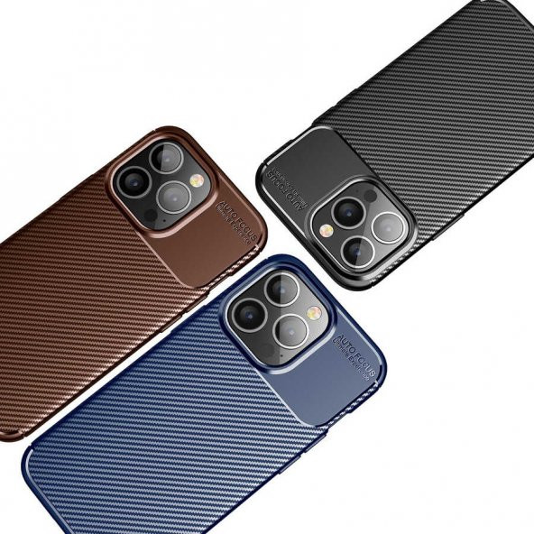 iPhone 13 Pro Kılıf Focus Karbon Kamera Korumalı Kılıf - 8