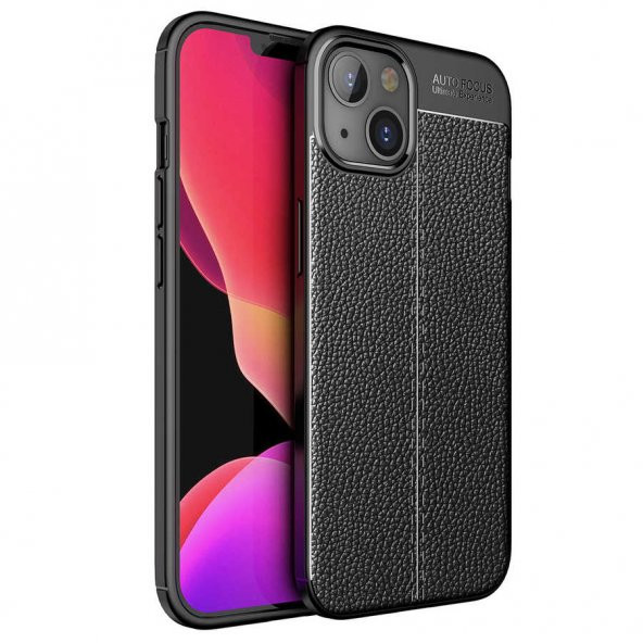 iPhone 13 Mini Kılıf Focus Derili Kamera Korumalı Kılıf