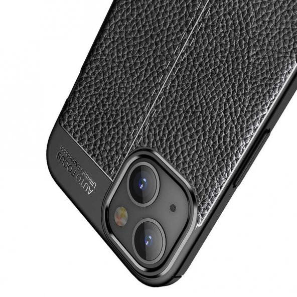 iPhone 13 Mini Kılıf Focus Derili Kamera Korumalı Kılıf - 6