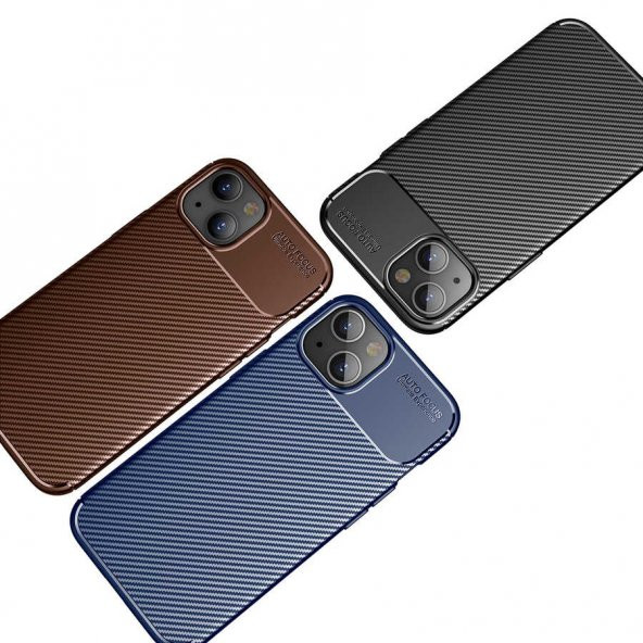 iPhone 13 Mini Kılıf Focus Karbon Kamera Korumalı Kılıf - 5