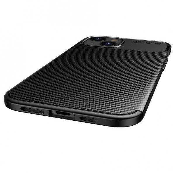 iPhone 13 Mini Kılıf Focus Karbon Kamera Korumalı Kılıf - 6