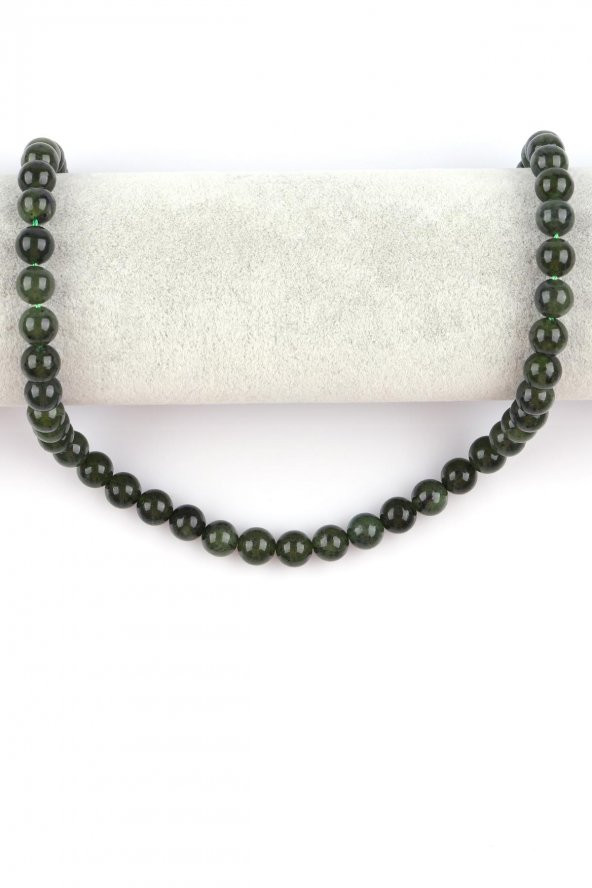 Kanada Yeşim ( A Kalite ) Doğal Taş Dizi 8 mm Küre Kesim - Resim 2