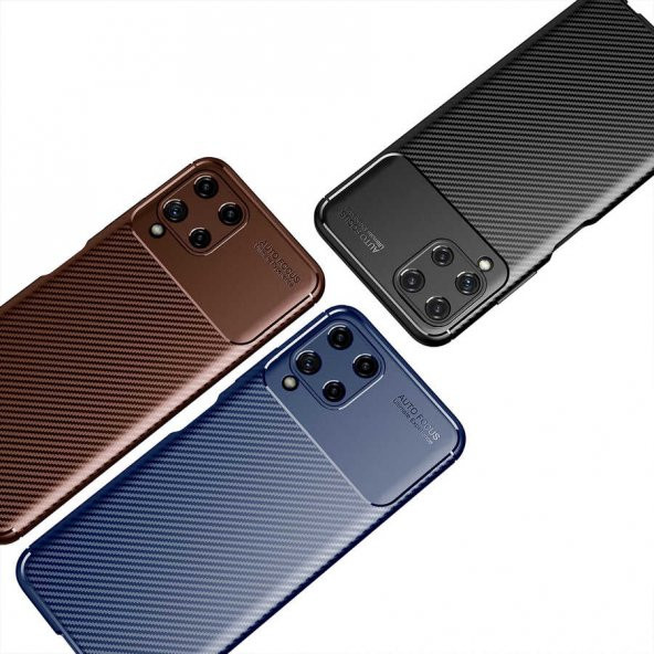 Samsung M32 Kılıf Focus Karbon Kamera Korumalı Kılıf - 7