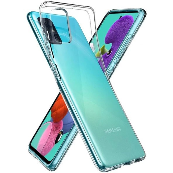 Samsung M22 Kılıf Lüx Kamera Korumalı Şeffaf Silikon Kılıf