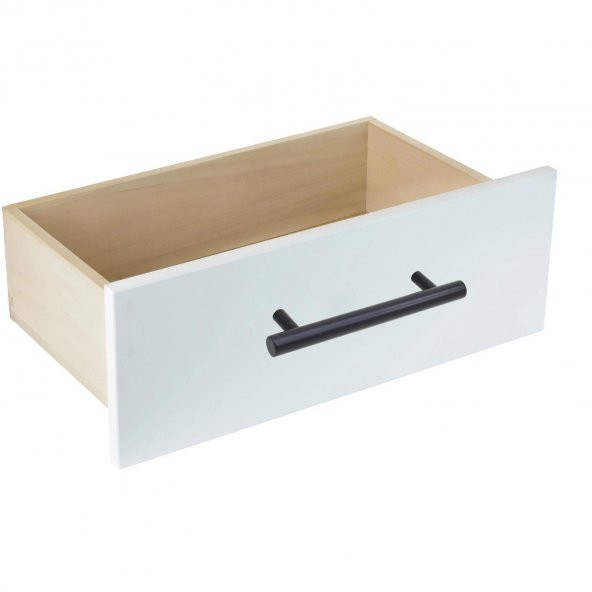 (MAT SİYAH) Çekmece Dolap Kapak Kulpu Kulp 96 mm - 3