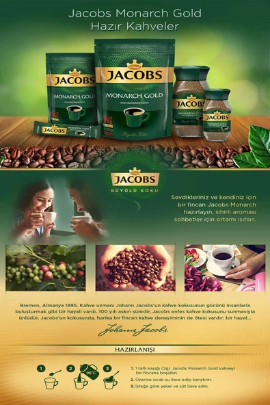 Jacobs Monarch Gold Çözünebilir Kahve 100 gr - 2