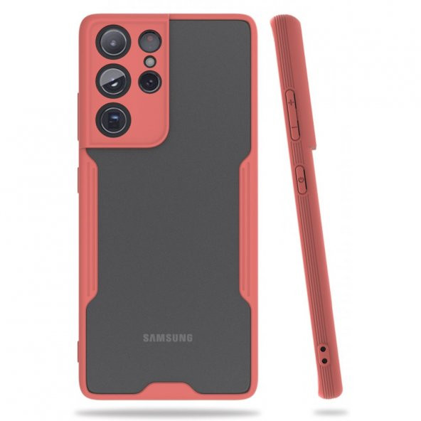 Samsung Galaxy S21 Ultra Kılıf Platin Kamera Koruma Silikon Kılıf - 4