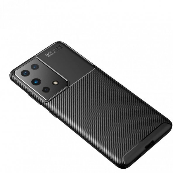 Samsung Galaxy S21 Ultra Kılıf Focus Karbon Kamera Korumalı Kılıf - 2