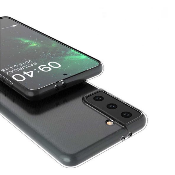 Samsung Galaxy S21 FE Kılıf Lüx Şeffaf Silikon Kılıf - 3
