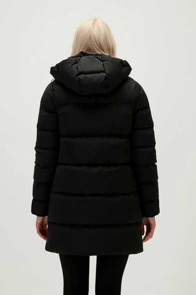 Bad Bear Kadın Siyah Kapüşonlu Nikita Mont - 3