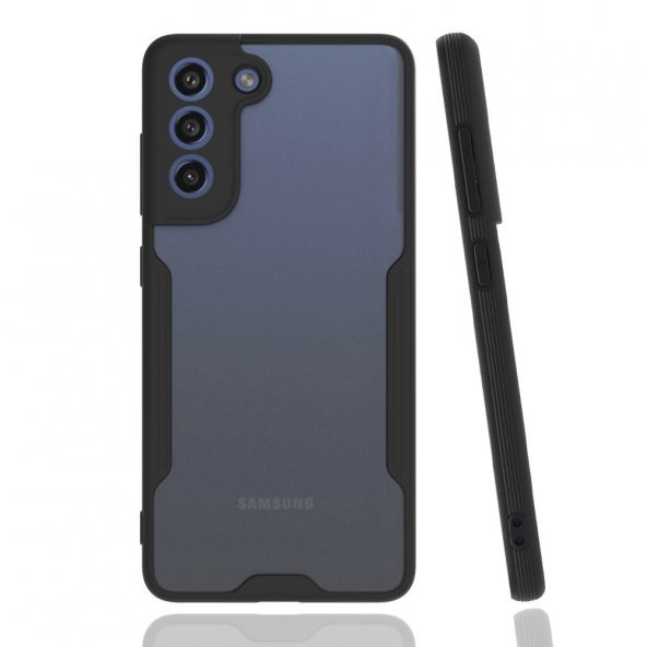 Samsung Galaxy S21 FE Kılıf Platin Kamera Korumalı Silikon Kılıf