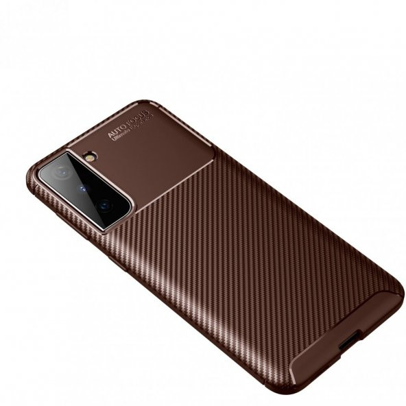 Samsung Galaxy S21 Kılıf Focus Karbon Kamera Korumalı Kılıf - 4