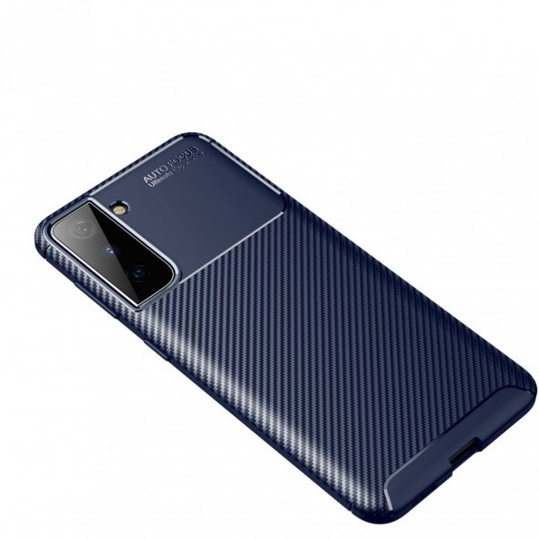 Samsung Galaxy S21 Kılıf Focus Karbon Kamera Korumalı Kılıf - 6
